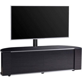 MDA Designs Sirius 1600 Black with BeamThru Remote-Friendly Doors for Flat Screen TVs up to 65" with Mounting Bracket