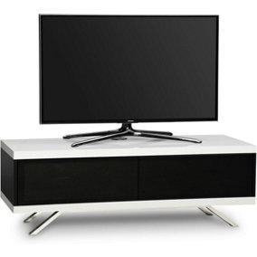 MDA Designs TUCANA 1200 HYBRID WHITE Beam Thru Remote-Friendly up to 60" Flat Screen TV Cabinet