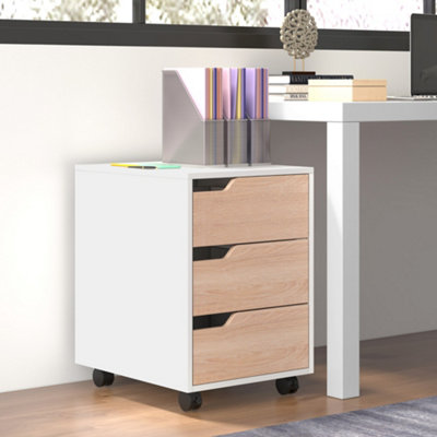 Portable filing deals cabinet on wheels