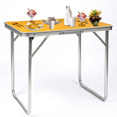 MDF PORTABLE INDOOR OUTDOOR WOODEN FOLDING DINING TABLE