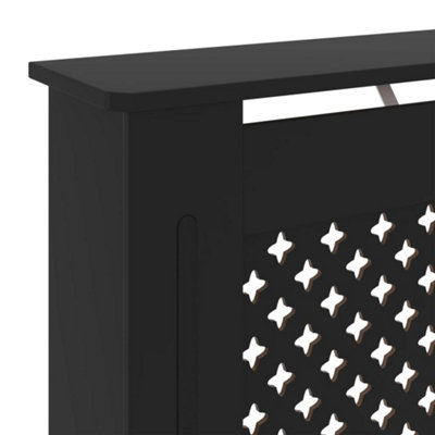 MDF Radiator Cover Black 78 cm - 5