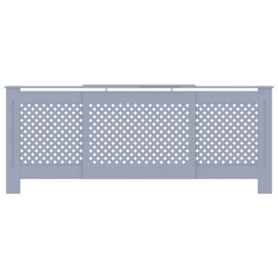 MDF Radiator Cover Grey 205 cm - 3