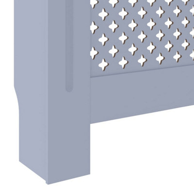 MDF Radiator Cover Grey 205 cm - 7