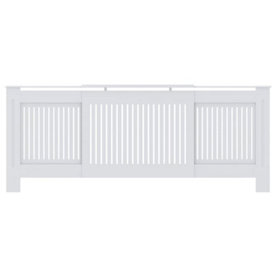MDF Radiator Cover White 205 cm - 3