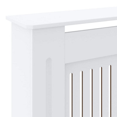 MDF Radiator Cover White 205 cm - 6