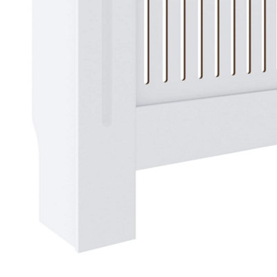 MDF Radiator Cover White 205 cm - 7