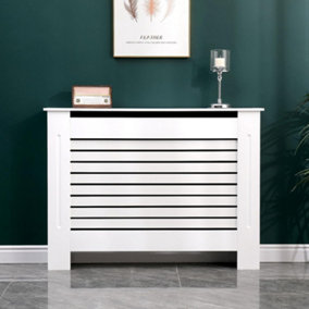 MDF Radiator Cover With Modern Cabinet Top Shelving (Medium)
