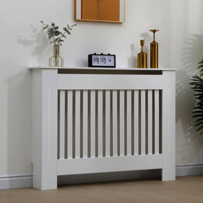 MDF Radiator Cover With Modern Cabinet Top Shelving (Medium)