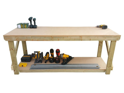 MDF top workbench (H-90cm, D-70cm, L-120cm)