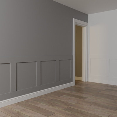 MDF Wall Panelling Strips 90mm(W) x 6mm(T) x 2400m(L) 10 Lengths In A Pack