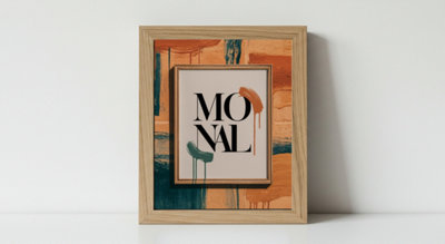 MDF Wood Photo Frame Shatterproof Plexiglass Modern Design - 50 x 70 cm ...