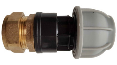 mdpe fittings to copper pipe connectors (20mm straight-22mm copper)