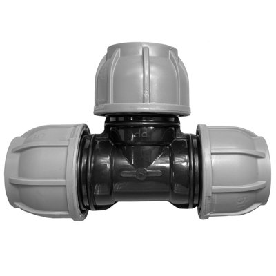 mdpe tee compression connectors /fittings for mdpe water/irrigation pipe  25mm - 5