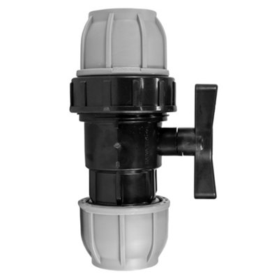 mdpe water pipe plumbing fittings-compression flow control valves for drinking water/irrigation supply   20mm - 4