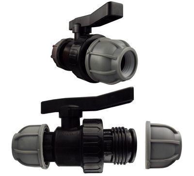 mdpe Water Pipe Plumbing Fittings-Compression Flow Control valves for Drinking Water/Irrigation supply  40mm - 5