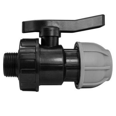 MDPE Water Pipe valves Compression-Male/Female bsp Thread (20mm Compression - 1/2" bsp male) - 5
