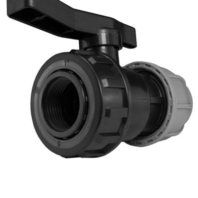 MDPE Water Pipe valves Compression-Male/Female bsp Thread (25mm Compression - 3/4" bsp Female) - 3