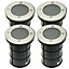 MEADOW - CGC Four Round Large Stainless Steel Inground Or Decking Lights