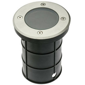 MEADOW - CGC Round Large Single Stainless Steel Inground Or Decking Lights