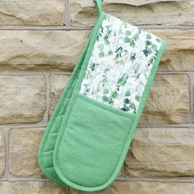 Meadowbrook Botanical Leaf Print Oven Glove Gift Idea