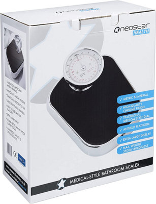  Yeanee Mechanical Scale, Fast, Accurate and Reliable Weighing,  Non-Slip Surface,Analogue Scales Easy-to-Read Analog Dial,Mechanical  Bathroom Scales No Buttons Or Batteries : Health & Household