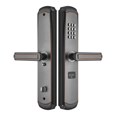 Keyless Mechanical Digital Code Keypad Entry Door Lock Knob Deadbolt - Silver