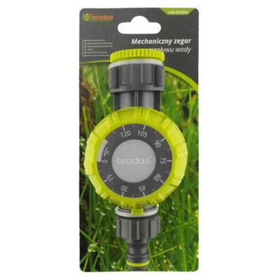 Mechanical Garden Irrigation Timer Lime Edition - Battery-Free 2-Hour ...