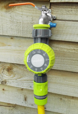 Mechanical Garden Irrigation Timer Lime Edition - Battery-Free 2-Hour ...