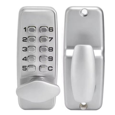 Mechanical Keyless Door Lock Double Sided 14-Digit Keypad with Handle
