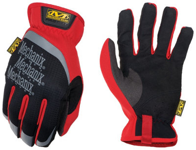 Mechanix Wear Automotive FastFit Gloves Red Medium DIY at B&Q