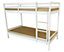 Mecor Wooden Bunk Bed Frame in White, Kids Bedroom Furniture, Scandinavian Style, 2x Single 3FT (90cm) Beds with Sturdy Ladder