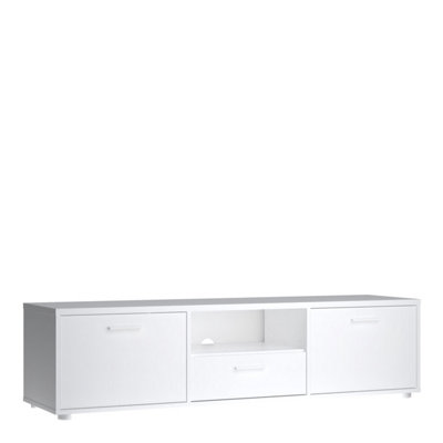 Media TV-unit with 2 doors + 1 drawer 147 cm White