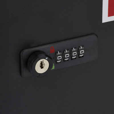Medicab 1 Black Lockable Medicine Cabinet 4-Digit Combination Lock with ...