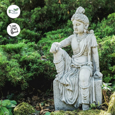 Meditating Indian Buddha Garden Ornament