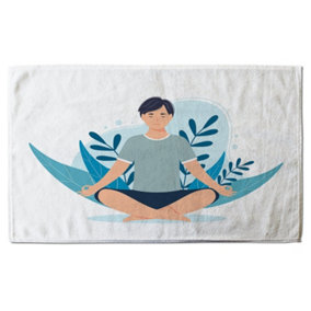 Meditation Illustration (Bath Towel) / Default Title