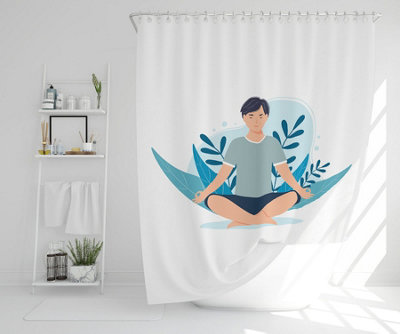 Meditation Illustration (Shower Curtain) / Default Title Price Comparisons | Compare The Build
