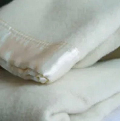 MEDITERRANEAN LINENS 100% MERINO Wool Blankets with Satin Binding size ...