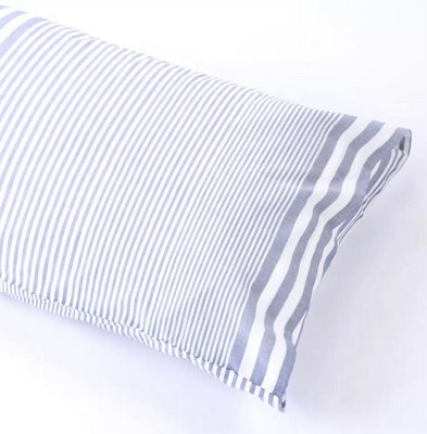 MEDITERRANEAN LINENS Cannes 100% Egyptian Cotton Standard Pillowcases pair 200 Thread Count