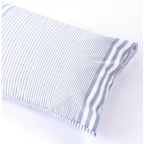 MEDITERRANEAN LINENS Cannes 100% Egyptian Cotton Standard Pillowcases pair 200 Thread Count