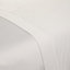 MEDITERRANEAN LINENS Monaco 100% Egyptian Cotton 400 Thread Count Double Flat Sheet 230x260cm-White