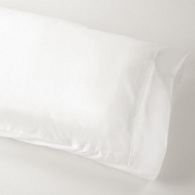 MEDITERRANEAN LINENS Monaco 100% Egyptian Cotton 400 Thread Count Standard Pillowcases pair-White
