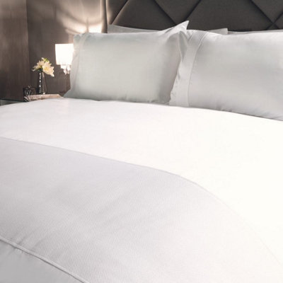 MEDITERRANEAN LINENS Nice 100% Egyptian Cotton 200 Thread Count Super King Size Duvet Cover Set