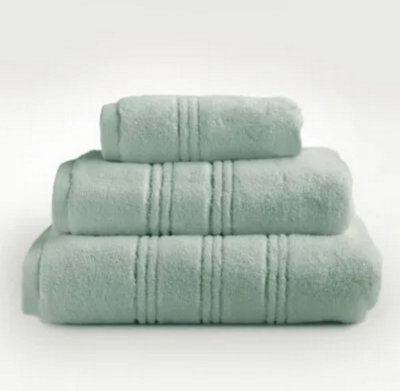 MEDITERRANEAN LINENS Paris 600 gsm Zero Twist Cotton Bath Towel colour Duck Egg Price Comparisons | Compare The Build