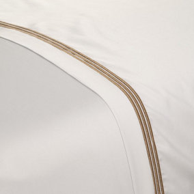 MEDITERRANEAN LINENS Sicily 100% Egyptian Cotton 600 Thread Count King Flat Sheet 275x275cm