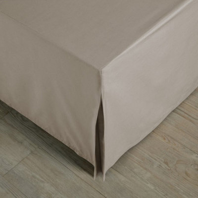 MEDITERRANEAN LINENS Valencia 100% Egyptian Cotton 200 Thread Count Double Valance 137x190cm -Tuape