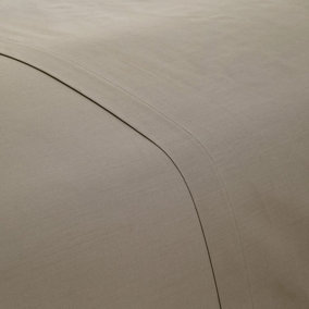 MEDITERRANEAN LINENS Valencia 100% Egyptian Cotton 200 Thread Count King Flat Sheet 275x275cm -Tuape