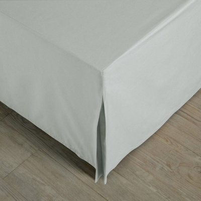 MEDITERRANEAN LINENS Valencia 100% Egyptian Cotton 200 Thread Count King Size Valance 152x200cm -Duck Egg