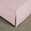 MEDITERRANEAN LINENS Valencia 100% Egyptian Cotton 200 Thread Count Single Valance 91x190cm -Pale Pink