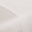 MEDITERRANEAN LINENS-Valencia-White-100% Egyptian Cotton 200 Thread Count Double Flat Sheet - 230x260cm
