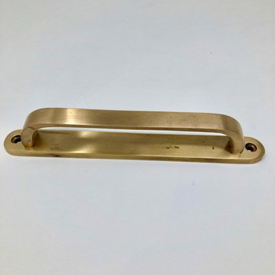 Medium Backplate Handle Unlacquered Aged Brass